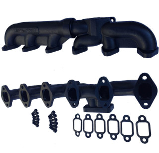 DPS 2PC FORD CUMMINS SWAP EXHAUST MANIFOLD (T3) 12 VALVE - FUMMINS CONVERSION