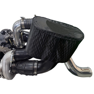 DPS-59-CR-TTS480-64-FC-B COMPOUND TURBO FOR FORD SUPER DUTY CUMMINS SWAP | FORD 6.0 CUMMINS