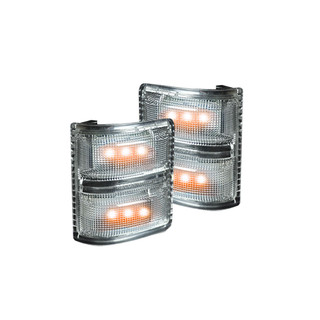 Recon 264140CL Amber LED Clear Lens Mirror Lights for 2008-2016 Ford Super Duty