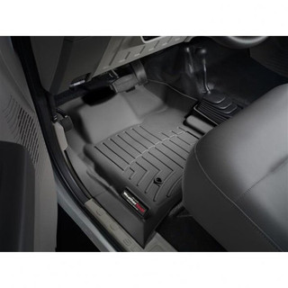 WEATHERTECH 441261 BLACK FRONT FLOORLINER FOR 2008-2010 FORD SUPER DUTY (ALL CABS, AUTOMATIC - WITH 4X4 FLOOR SHIFTER)