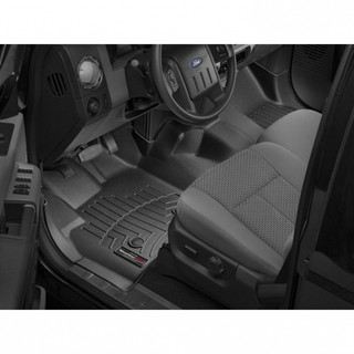 WEATHERTECH 444341 FRONT FLOORLINER, BLACK  2012-2016 FORD SUPER DUTY (EXTENDED/CREW CAB - W/O 4X4 FLOOR SHIFTER WITH RAISED DEAD PEDAL)(OVER-THE-HUMP)