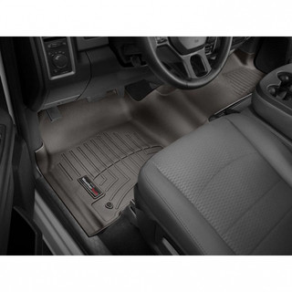 WEATHERTECH 474771 FRONT FLOORLINER, 2012-2018 RAM (CREW/MEGA CAB - AUTOMATIC W/O 4X4 FLOOR SHIFTER AND PTO KIT)(OVER-THE-HUMP), COCOA
