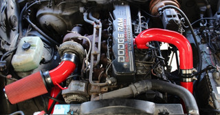 PUSHER PDC9193KW INTAKE SYSTEM W/ INTERCOOLER TUBES 1991.5-1993 DODGE CUMMINS 5.9L 12V