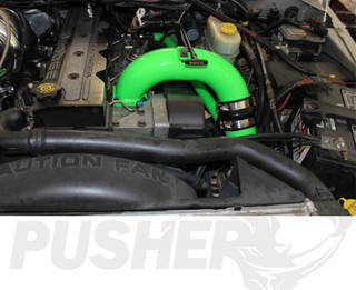 PUSHER PDC9802MCA 3.5" MEGA INTAKE SYSTEM W/ CROSS-AIR 1998.5-2002 DODGE CUMMINS 5.9L 24V