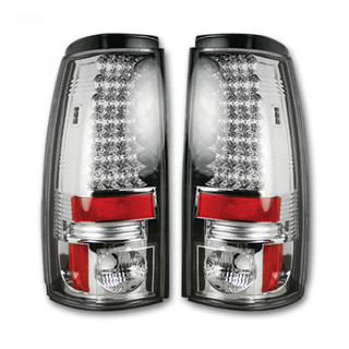 Recon 264173CL Chrome LED Tail Lights for 2001-2007 GM Silverado/Sierra 2500HD/3500HD Classic | 1999-2006 GM Silverado/Sierra 1500