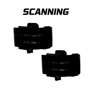 Recon 264245WHBK White LED Scanning Smoked Mirror Lights for 2017-2023 Ford Super Duty