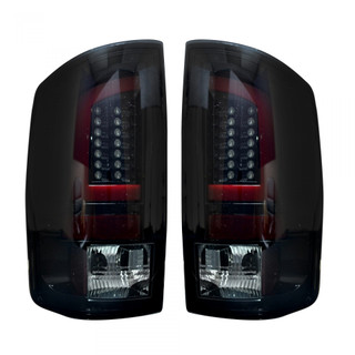 RECON 264371BK TAIL LIGHTS OLED IN SMOKED DODGE RAM 02-06 1500 & 2500/3500 03-06