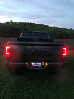 RECON 264336BKS OLED TAIL LIGHTS SCANNING OLED TURN SIGNALS IN SMOKED 13-18 DODGE RAM 1500/2500/3500