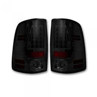 RECON 264236BK TAIL LIGHTS LED IN SMOKED 13-18 DODGE RAM 1500/2500/3500 (REPLACES OEM LED)