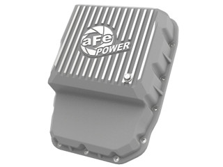 AFE POWER 46-71160A AFE POWER TRANSMISSION PAN RAW W/ MACHINED FINS DODGE DIESEL TRUCKS 13-19 L6-6.7L (TD)