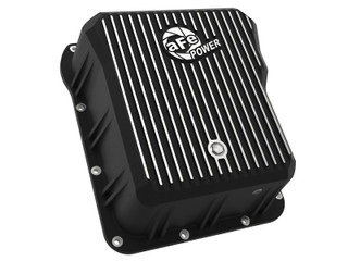 AFE POWER 46-70072 AFE POWER TRANSMISSION PAN BLACK W/ MACHINED FINS  GM DIESEL TRUCKS 01-19 V8-6.6L (TD) LB7/LLY/LBZ/LMM/LML/L5P