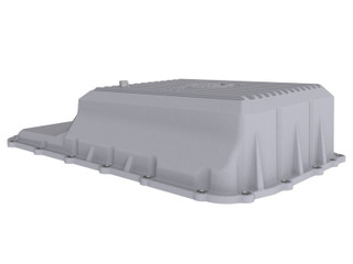 AFE POWER 46-71220A AFE POWER STREET SERIES TRANSMISSION PAN RAW W  MACHINED FINS FORD TRUCKS 20-21 (10R140 TRANSMISSION)