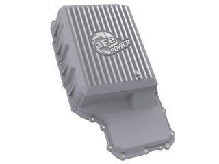 AFE POWER 46-71220A AFE POWER STREET SERIES TRANSMISSION PAN RAW W  MACHINED FINS FORD TRUCKS 20-21 (10R140 TRANSMISSION)