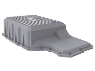 AFE POWER 46-71220A AFE POWER STREET SERIES TRANSMISSION PAN RAW W  MACHINED FINS FORD TRUCKS 20-21 (10R140 TRANSMISSION)