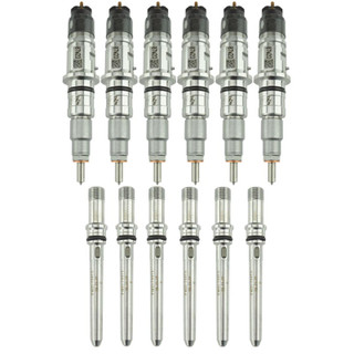 INDUSTRIAL INJECTION 21D303 CUMMINS 6.7L REMAN STOCK INJECTOR SET WITH CONNECTING TUBES 2007.5-2012 CUMMINS 6.7L 24V