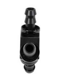 FLEECE FPE-FIT-Y08-BLK 1/2 INCH BLACK ANODIZED ALUMINUM Y BARBED FITTING (FOR -8 PUSHLOCK HOSE) UNIVERSAL