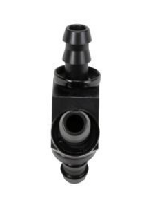 FLEECE FPE-FIT-Y06-BLK 3/8 INCH BLACK ANODIZED ALUMINUM Y BARBED FITTING UNIVERSAL