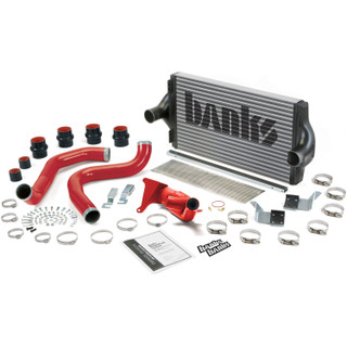 BANKS 25971 INTERCOOLER UPGRADE, INCLUDES BOOST TUBES (RED) 1999.5 FORD POWERSTROKE 7.3L