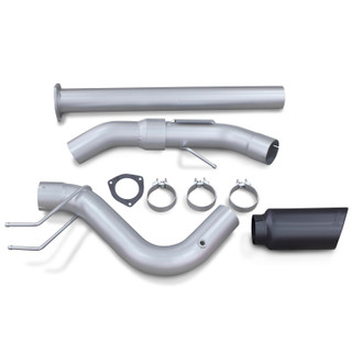 BANKS 49794-B MONSTER EXHAUST SYSTEM 4IN SINGLE EXIT BLACK ROUND TIP 2017-2022 FORD POWERSTROKE 6.7L
