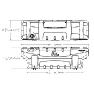 TITAN 5410050 50 GALLON EXTRA HEAVY DUTY  CROSS-LINKED POLYETHYLENE FUEL TANK SYSTEM ALL UNIVERSAL  ALL  EXCEPT NISSAN CARGO BOX   RAMBOX