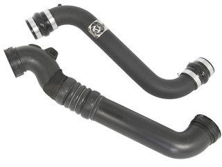 AFE 46-20114-B BladeRunner 3 IN Aluminum Hot and Cold Charge Pipe Kit Black GM Diesel Trucks 11-16 V8-6.6L (td) LML