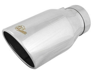 AFE 49T40604-P12 MACH Force-Xp 4" 304 Stainless Steel Exhaust Tip 4" In x 6" Out x 12" L Bolt-On