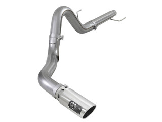 AFE 49-43106-P Large Bore-HD 4 IN 409 Stainless Steel DPF-Back Exhaust System w/ Polished Tip Ford F-150 18-20 V6-3.0L (td)