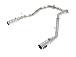 AFE 49-42080-P Large Bore-HD 3 IN DPF-Back Stainless Steel Exhaust System w/ Polished Tip RAM 1500 EcoDiesel 20-22 V6-3.0L (td)