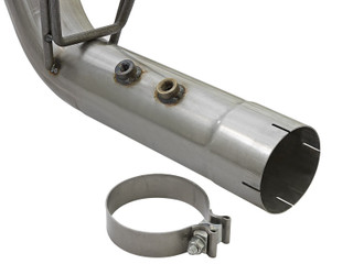 AFE 49-44086-P Large Bore-HD 4 IN 409 Stainless Steel DPF-Back Exhaust System GM Diesel Trucks 17-19 V8-6.6L (td) L5P