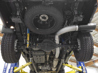 AFE 49-06112-B ATLAS 5 IN DPF-Back Aluminized Steel Exhaust System w/ Black Tip Nissan Titan XD 16-19 V8-5.0L (td)