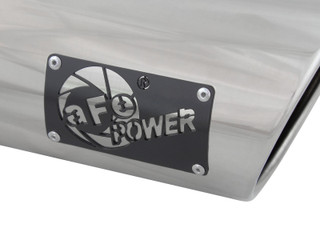 AFE 49T40501-P15 MACH Force-Xp 4 IN 304 Stainless Steel Exhaust Tip 4" In x 5" Out x 15" L Bolt-On Right