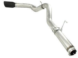 AFE 49-42016-B Large Bore-HD 5" 409 Stainless Steel DPF-Back Exhaust System black tip Dodge RAM Diesel Trucks 07.5-12 L6-6.7L (td)