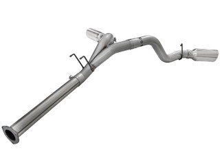 AFE 49-43065-P Large Bore-HD 4" 409 Stainless Steel DPF-Back Exhaust System Ford Diesel Trucks 11-14 V8-6.7L (td)