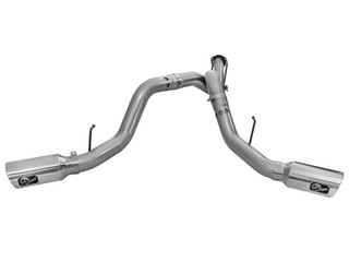 AFE 49-43065-P Large Bore-HD 4" 409 Stainless Steel DPF-Back Exhaust System Ford Diesel Trucks 11-14 V8-6.7L (td)