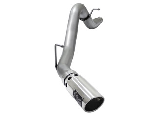 AFE 49-44064-P Large Bore-HD 3-1/2 IN 409 Stainless Steel DPF-Back Exhaust System w/ Polished Tip GM Colorado/Canyon 16-22 L4-2.8L (td) LWN