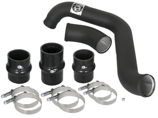 AFE 46-20338-B BladeRunner 3 IN Aluminum Hot Charge Pipe Black GM Diesel Trucks 17-19 V8-6.6L (td) L5P