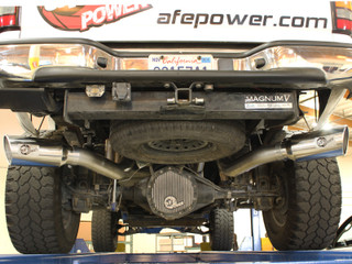 AFE 49-44043-P Large Bore-HD 4 IN 409 Stainless Steel DPF-Back Exhaust System GM Diesel Trucks 11-16 V8-6.6L LML