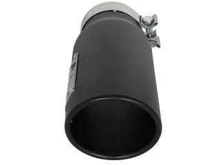 AFE 49T35451-B12 MACH Force-Xp 409 Stainless Steel Clamp-on Exhaust Tip Black Right 3-1/2 IN Inlet x 4-1/2 IN Outlet x 12 IN L