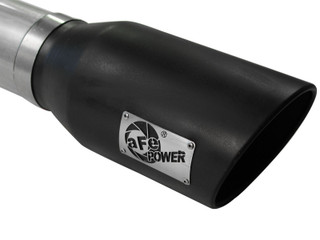 AFE 49-03064-B ATLAS 5" Aluminized Steel DPF-Back Exhaust System BLACK TIP Ford Diesel Trucks 15-16 V8-6.7L (td)