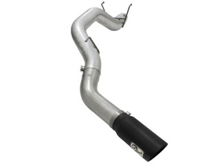 AFE 49-42039-B Large Bore-HD 5" 409 Stainless Steel DPF-Back Exhaust System RAM Diesel Trucks 13-18 L6-6.7L (td)