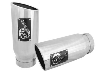 AFE 49T40506-P12 MACH Force-Xp 4" Stainless Steel Exhaust Tip 4" In x 5" Out x 12" L Bolt-On