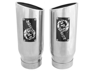 AFE 49T40506-P12 MACH Force-Xp 4" Stainless Steel Exhaust Tip 4" In x 5" Out x 12" L Bolt-On