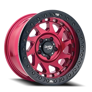 DIRTY LIFE 9313-7970R12 ENIGMA RACE 9313 GLOSS CRIMSON CANDY RED 17X9 8-170 -12MM 125.2MM