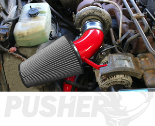 PUSHER PDC8991 CAI FRONT MOUNT COLD AIR INTAKE SYSTEM 1989-1991 DODGE CUMMINS 5.9L 12V