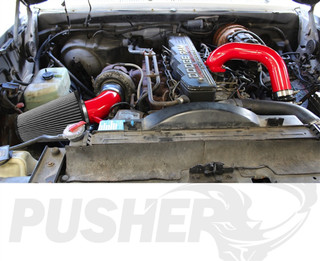 PUSHER PDC8991 CAI FRONT MOUNT COLD AIR INTAKE SYSTEM 1989-1991 DODGE CUMMINS 5.9L 12V