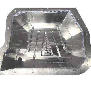 FULL SEND DIESEL FSD-4748-TCP 47/48RE TEMPERATURE CONTROL TRANSMISSION PAN 1996-2007 DODGE CUMMINS 5.9L 12V/24V