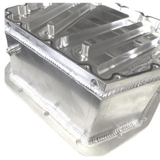 FULL SEND DIESEL FSD-4748-TCP 47/48RE TEMPERATURE CONTROL TRANSMISSION PAN 1996-2007 DODGE CUMMINS 5.9L 12V/24V