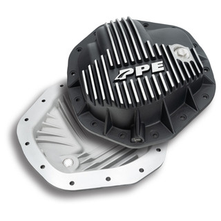 PPE 138053010 HEAVY-DUTY CAST ALUMINUM REAR DIFFERENTIAL COVER BRUSHED (11.5 INCH /12 INCH -14) 2020-2022 GM 6.6L DURAMAX L5P