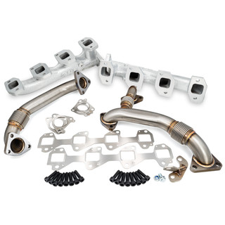 PPE 116111435 MANIFOLDS AND UP-PIPES Y PIPE- SILVER 2004.5-2005 GM DURAMAX 6.6L LLY