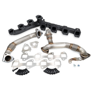 PPE 116112020 MANIFOLDS AND UP-PIPES-BLACK 2011-2016 GM 6.6L DURAMAX LML